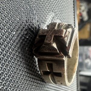 King Baby Studio Silver Cross Ring